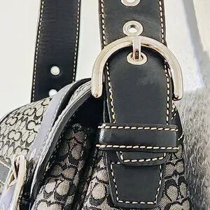Coach | Bags | Coach Soho Signature Black Canvas Shoulder